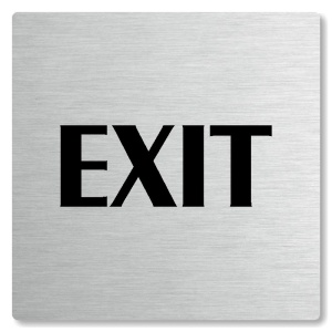 Exit, 80x80mm, stříbrná, Nevada